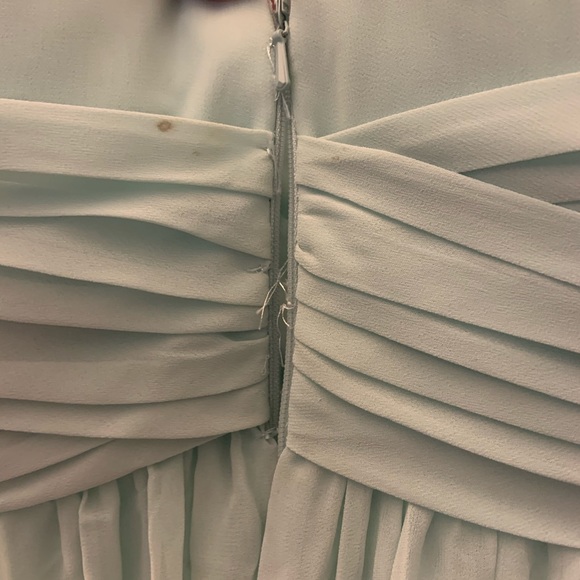 David’s Bridal Strapless Chiffon Bridesmaids Dress - Picture 5 of 7